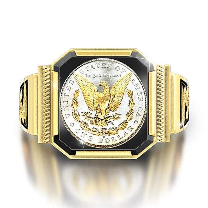 Anello vintage da donna con aquila