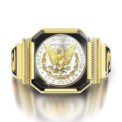 Anello vintage da donna con aquila