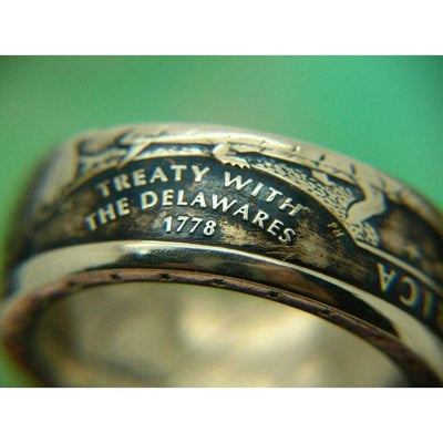 Anello da uomo vintage in argento americano