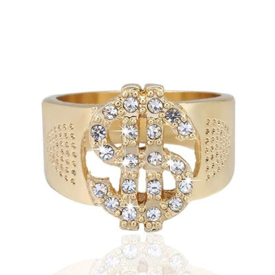 Anello dollaro vintage da uomo