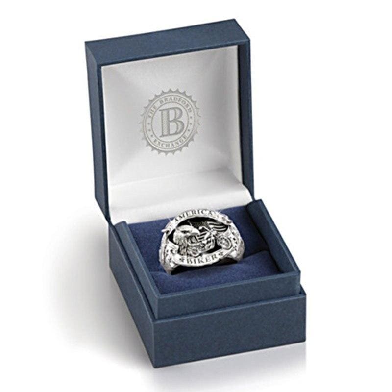 Anello da motociclista americano vintage