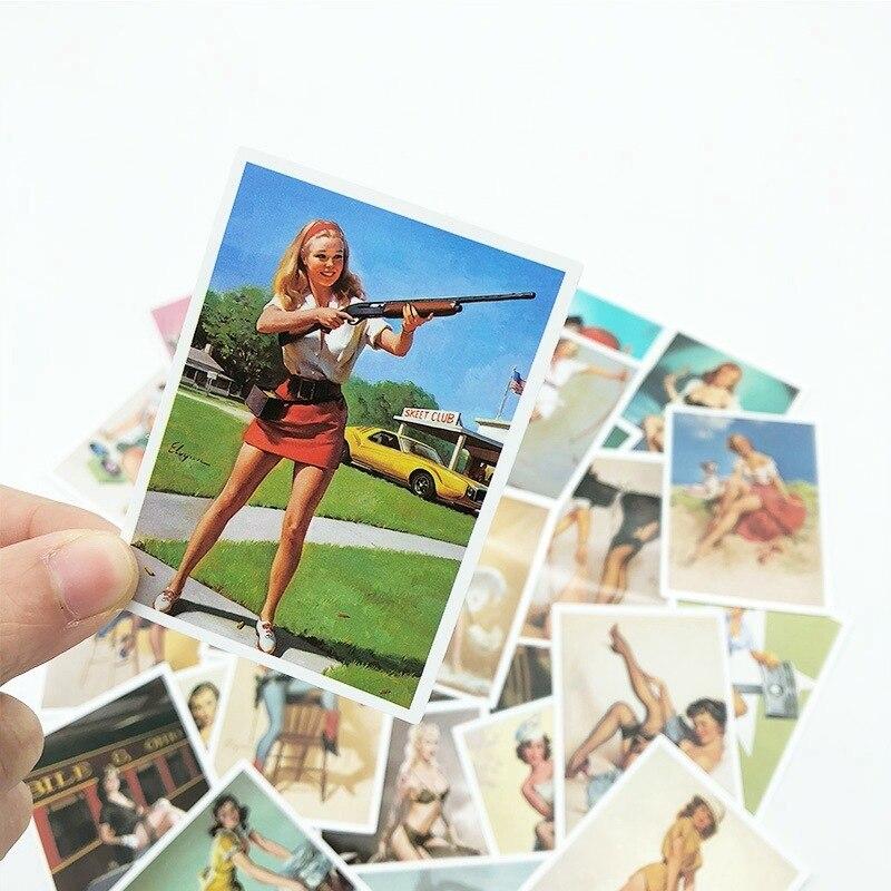 Adesivi Bomber Vintage Pin Up Girl