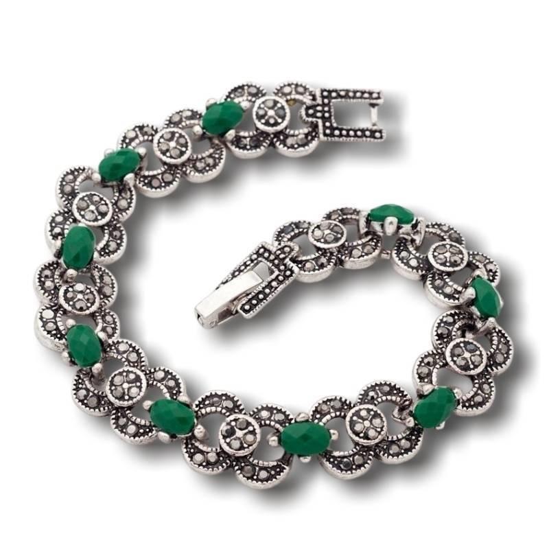Bracciale da donna vintage in argento indiano
