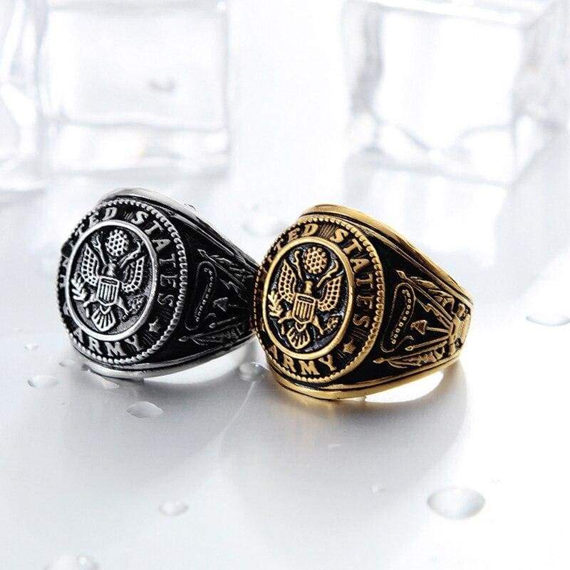 Anello con sigillo vintage Marine Nationale