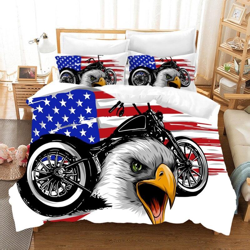 Set letto bandiera americana vintage