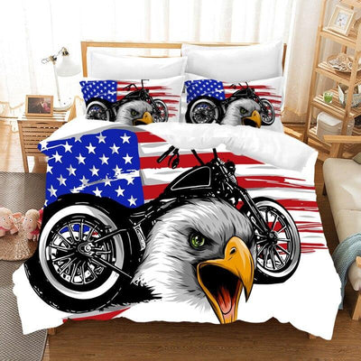 Set letto bandiera americana vintage