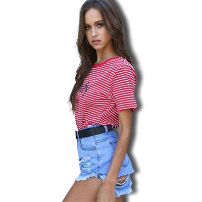 Maglietta vintage a righe