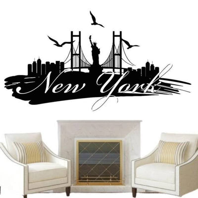 Adesivi vintage giganti di New York