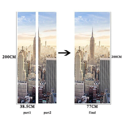 Adesivi per porte Vintage di New York