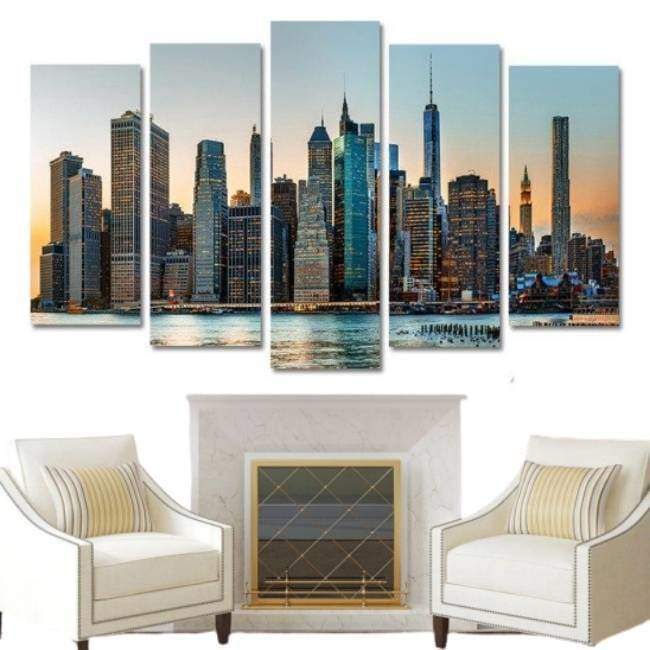 Tavolo vintage da 5 pezzi New York