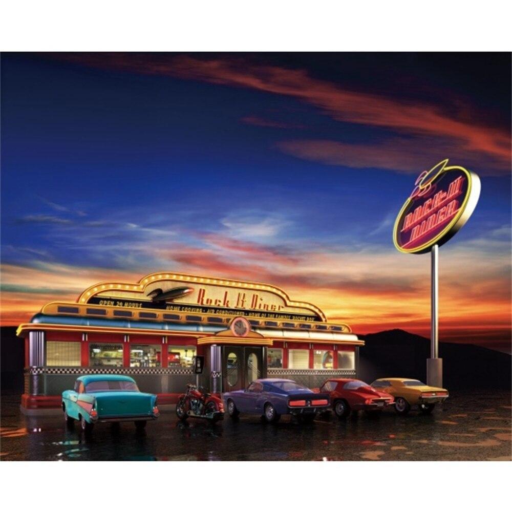 Dipinto Diner Americano Vintage