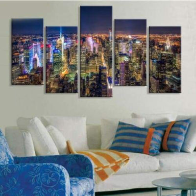 Dipinto lungo New York vintage