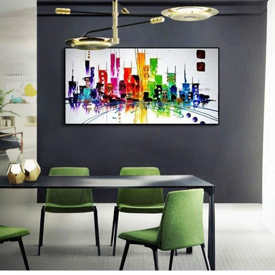 Dipinto Vintage Dipinto di New York City