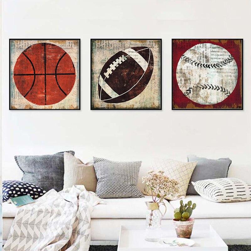 Dipinto di rugby Vintage