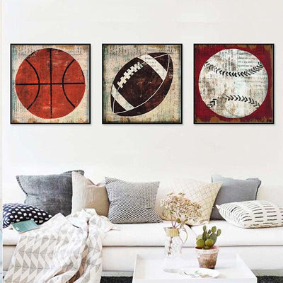 Dipinto di rugby Vintage