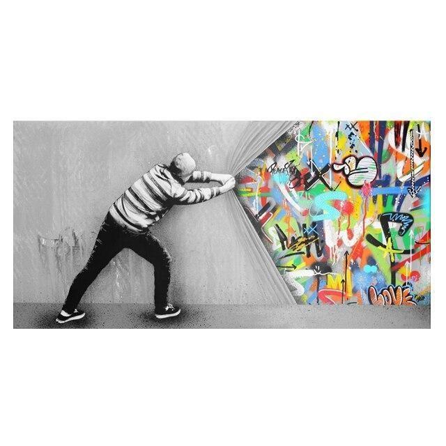 Pittura di graffiti urbani Vintage