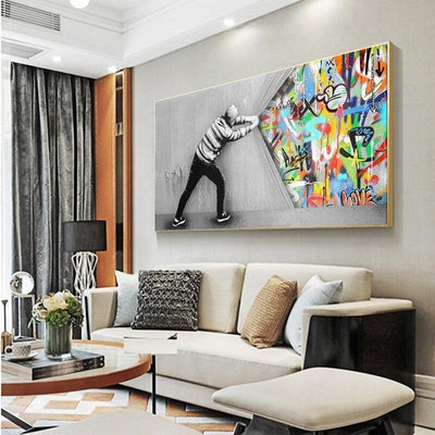 Pittura di graffiti urbani Vintage