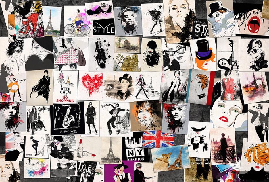 Carta da parati vintage del 1970