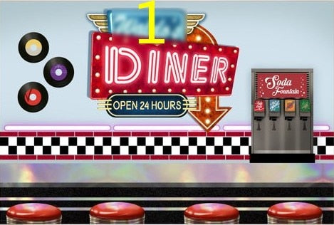 Carta da parati vintage trompe l'oeil