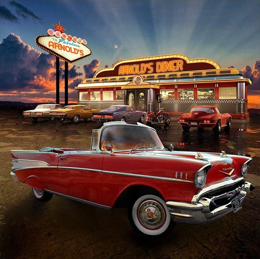 Carta da parati vintage 50