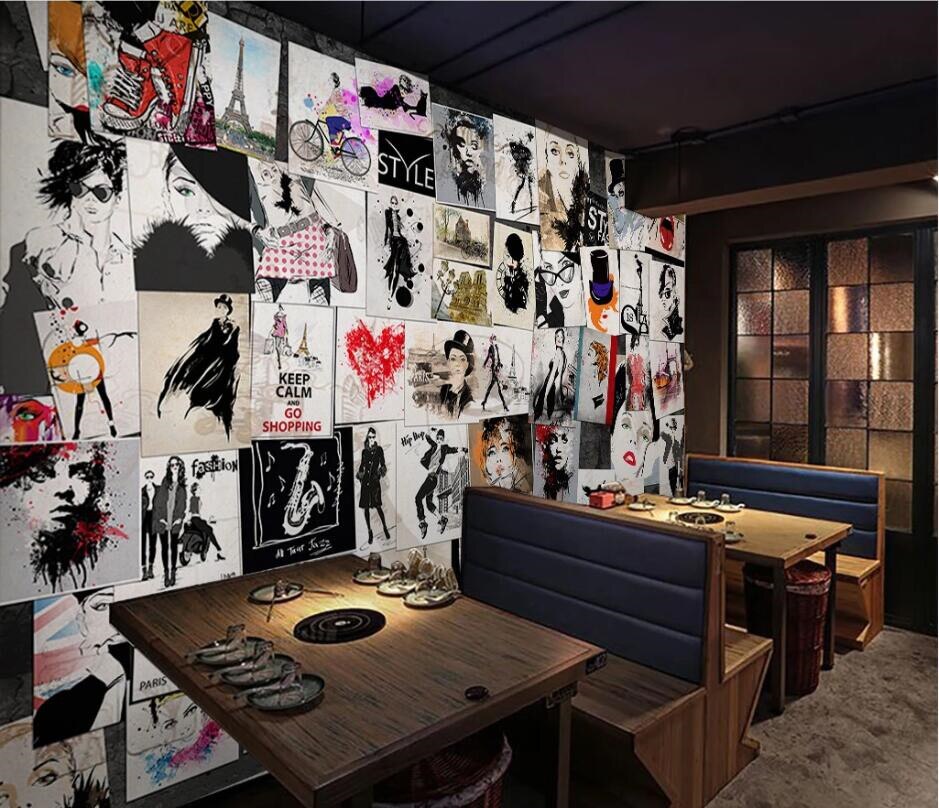 Carta da parati vintage del 1970