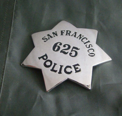 Distintivo vintage della polizia americana