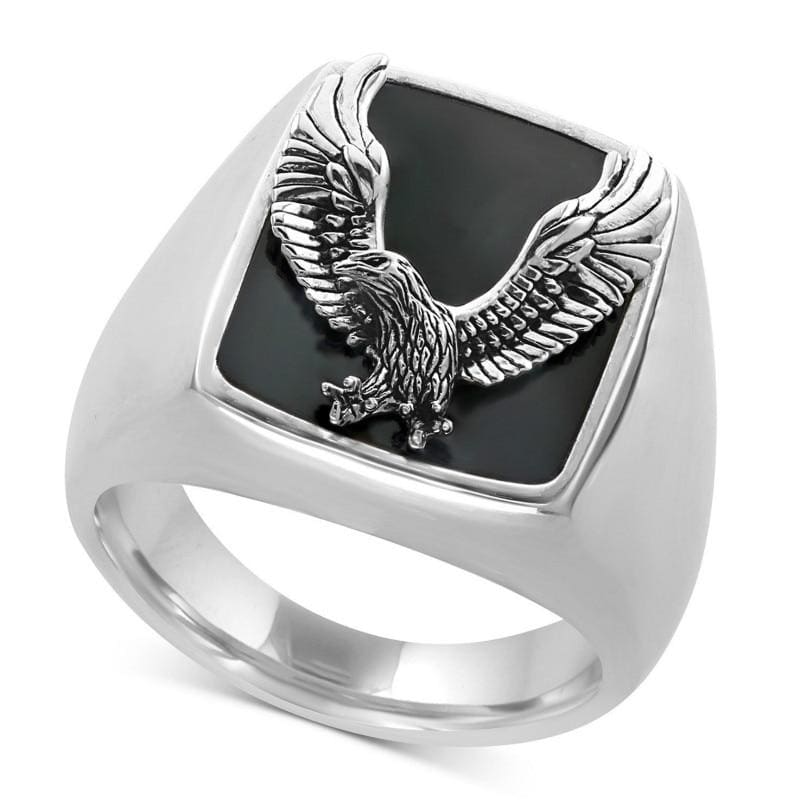 Anello da uomo vintage Eagle