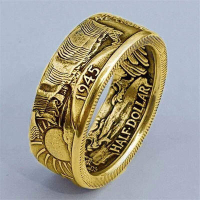 Anello da uomo vintage americano