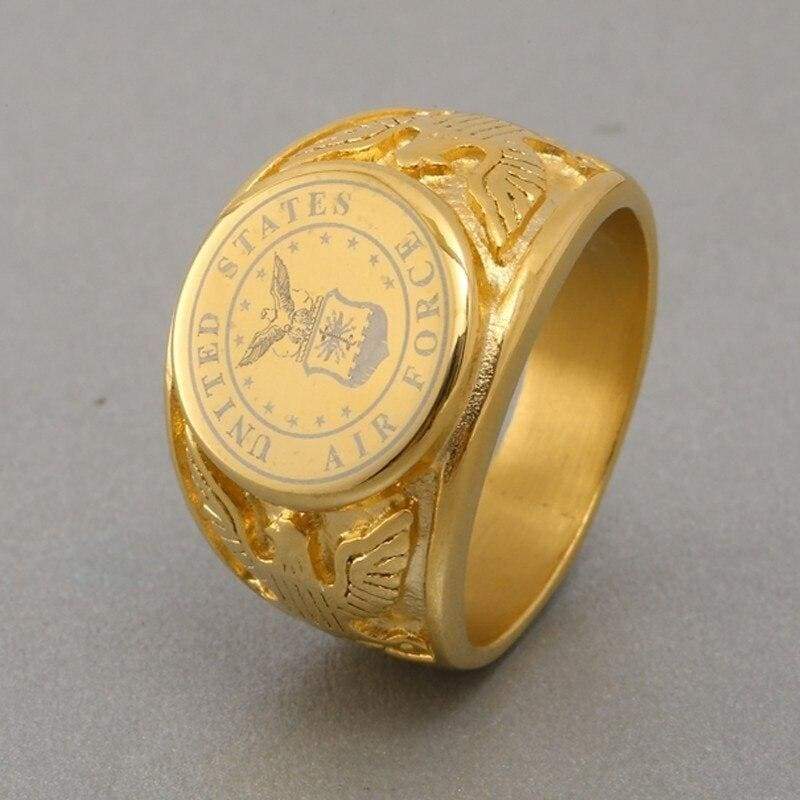 Anello vintage americano della Marina degli Stati Uniti