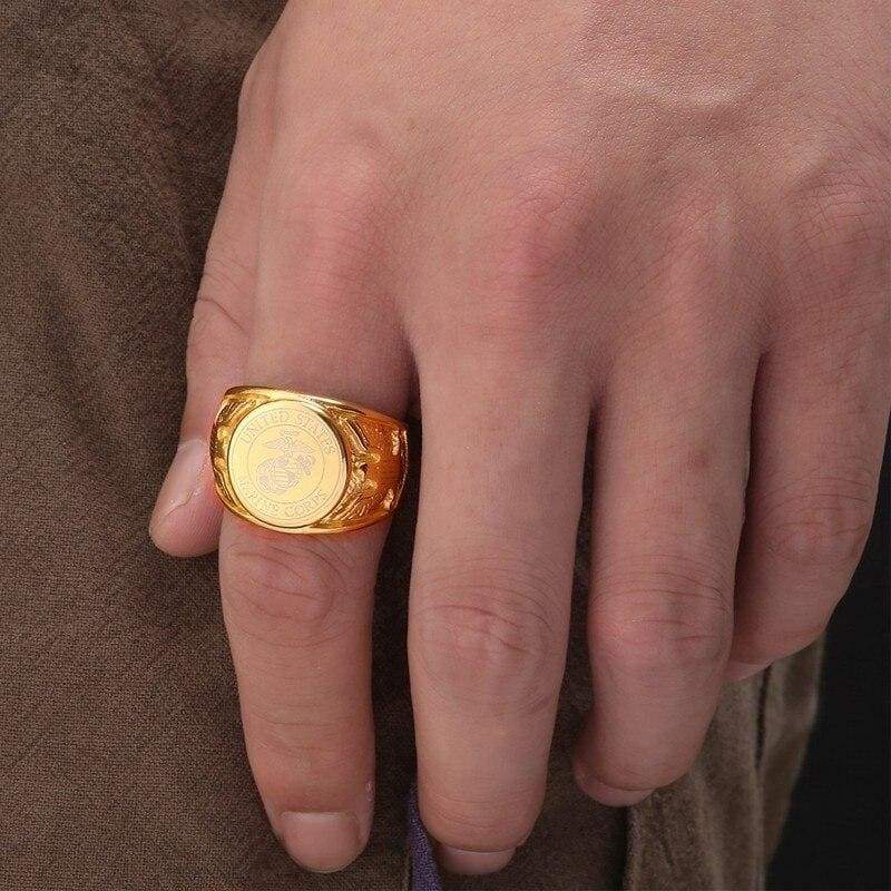 Anello vintage americano della Marina degli Stati Uniti