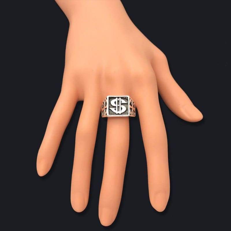 Anello dollaro d'argento Vintage