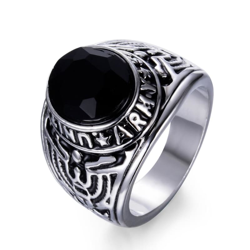 Anello vintage dell'esercito americano