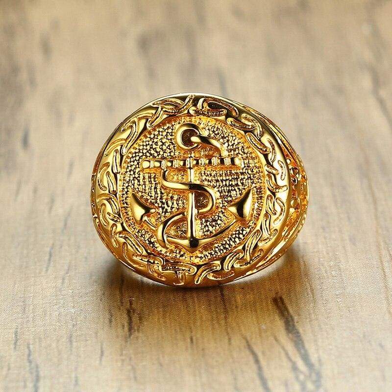 Anello con sigillo vintage dell'esercito americano