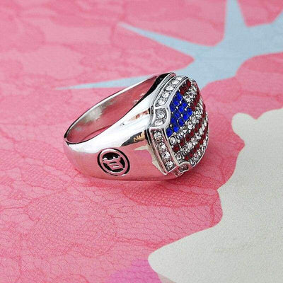 Anello bandiera americana vintage
