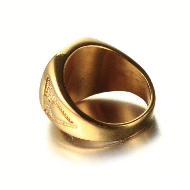 Anello massonico vintage da uomo