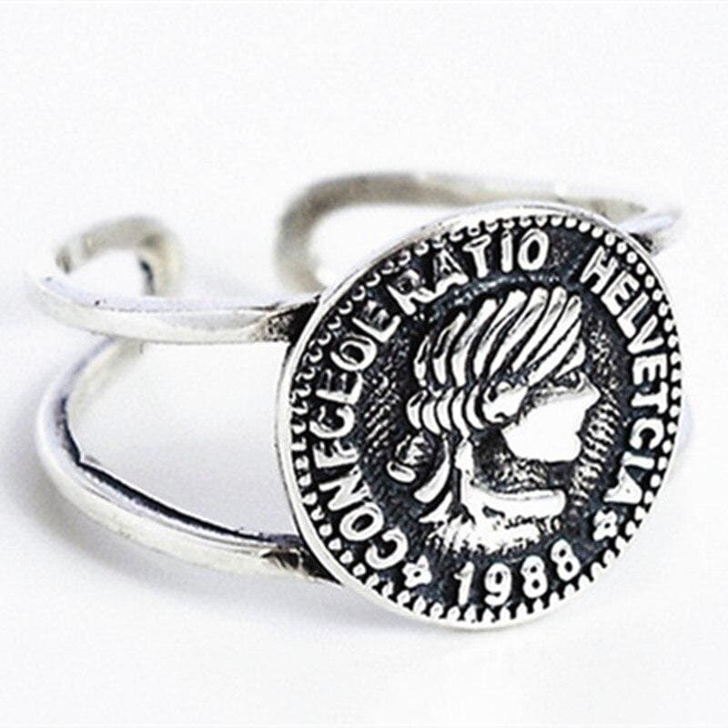 Anello moneta da un dollaro vintage