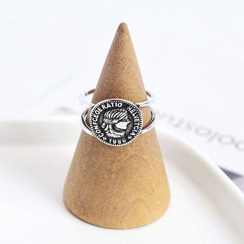 Anello moneta da un dollaro vintage