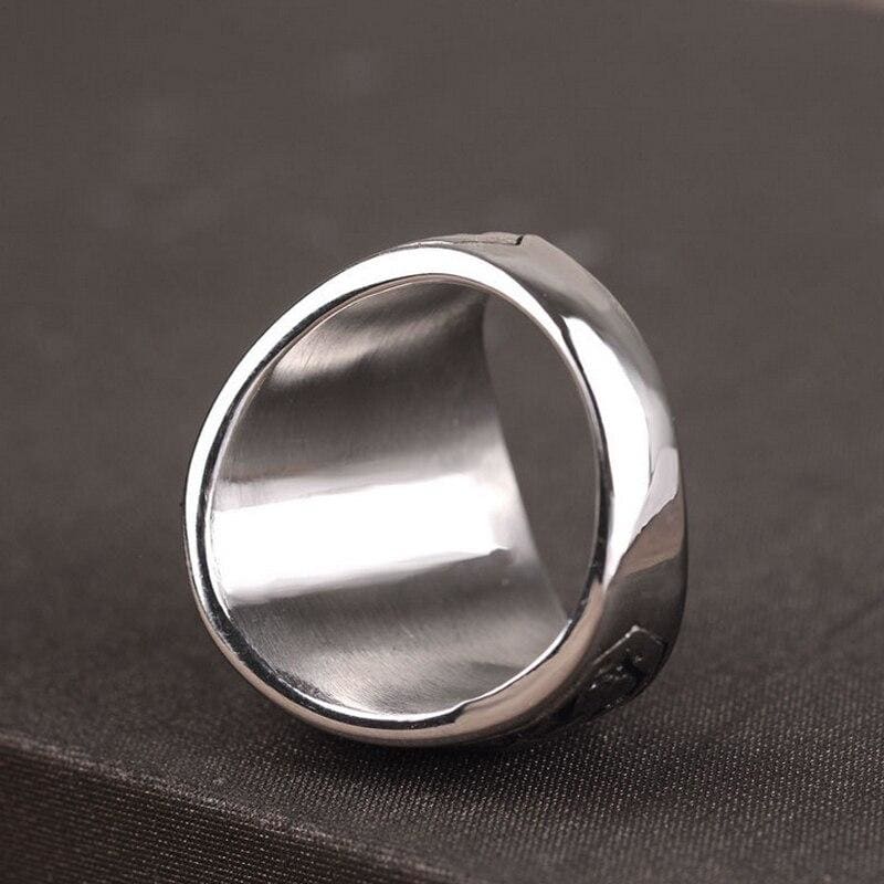 Anello d'argento vintage dell'esercito americano