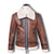 Giacca vintage in pelle Teddy americana