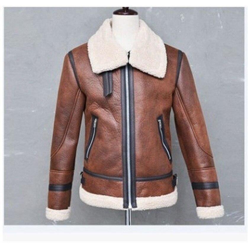 Giacca vintage in pelle Teddy americana