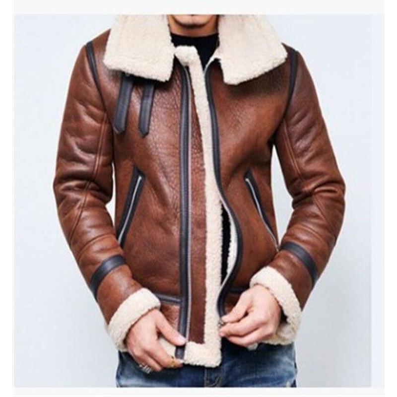 Giacca vintage in pelle Teddy americana