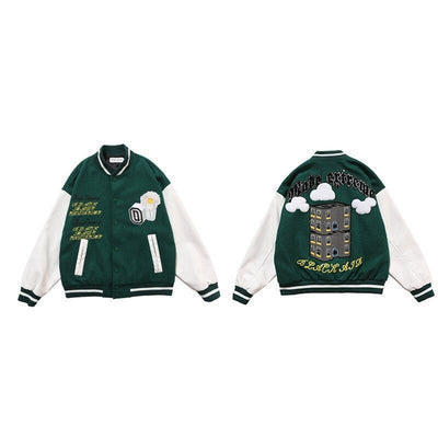 Giacca Teddy vintage da football americano