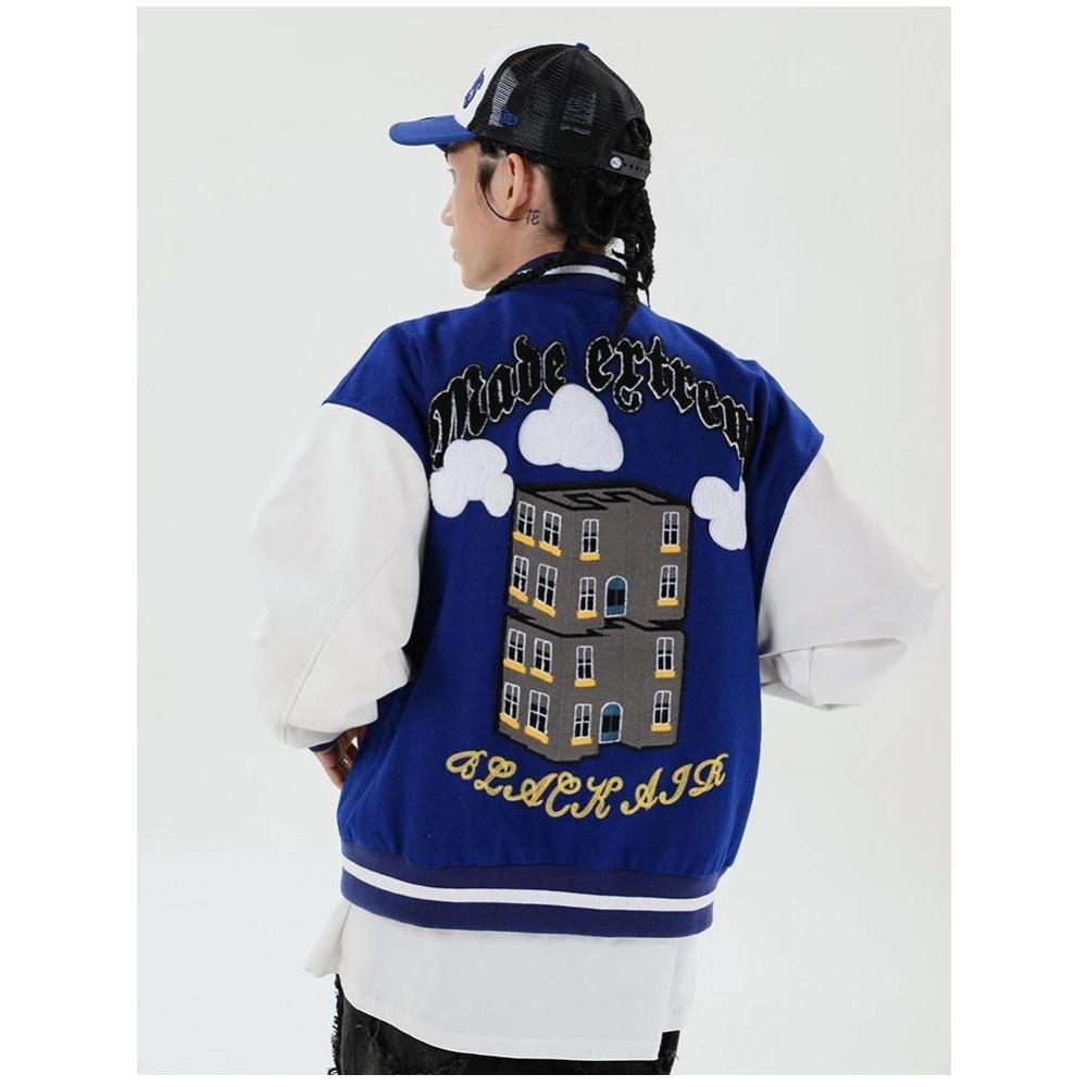 Giacca Teddy vintage da football americano