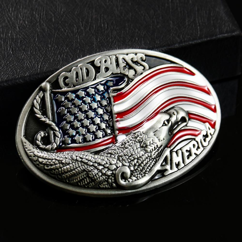 Fibbia per cintura da uomo vintage americana