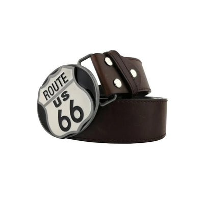Fibbia per cintura vintage Route 66