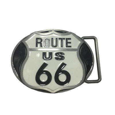 Fibbia per cintura vintage Route 66