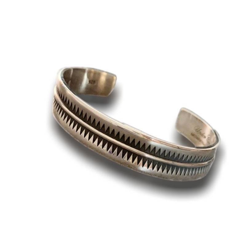 Bracciale da uomo vintage in argento indiano