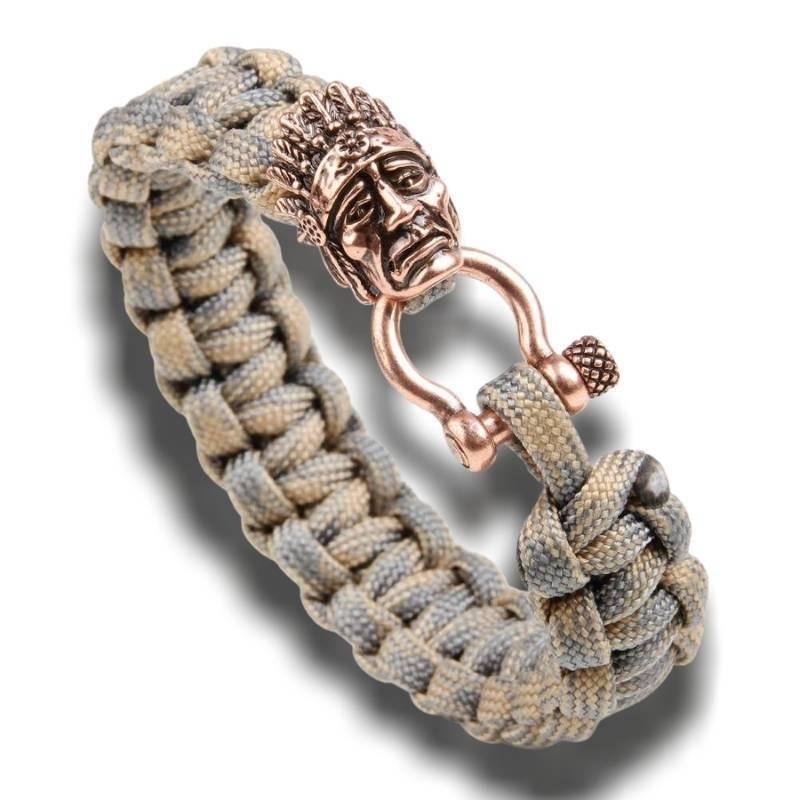 Bracciale testa indiana vintage