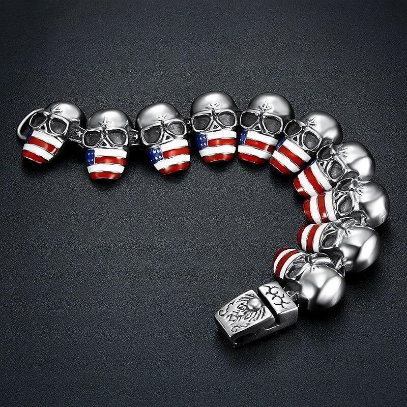 Bracciale teschio vintage