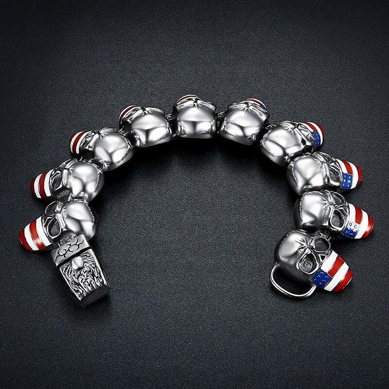 Bracciale teschio vintage